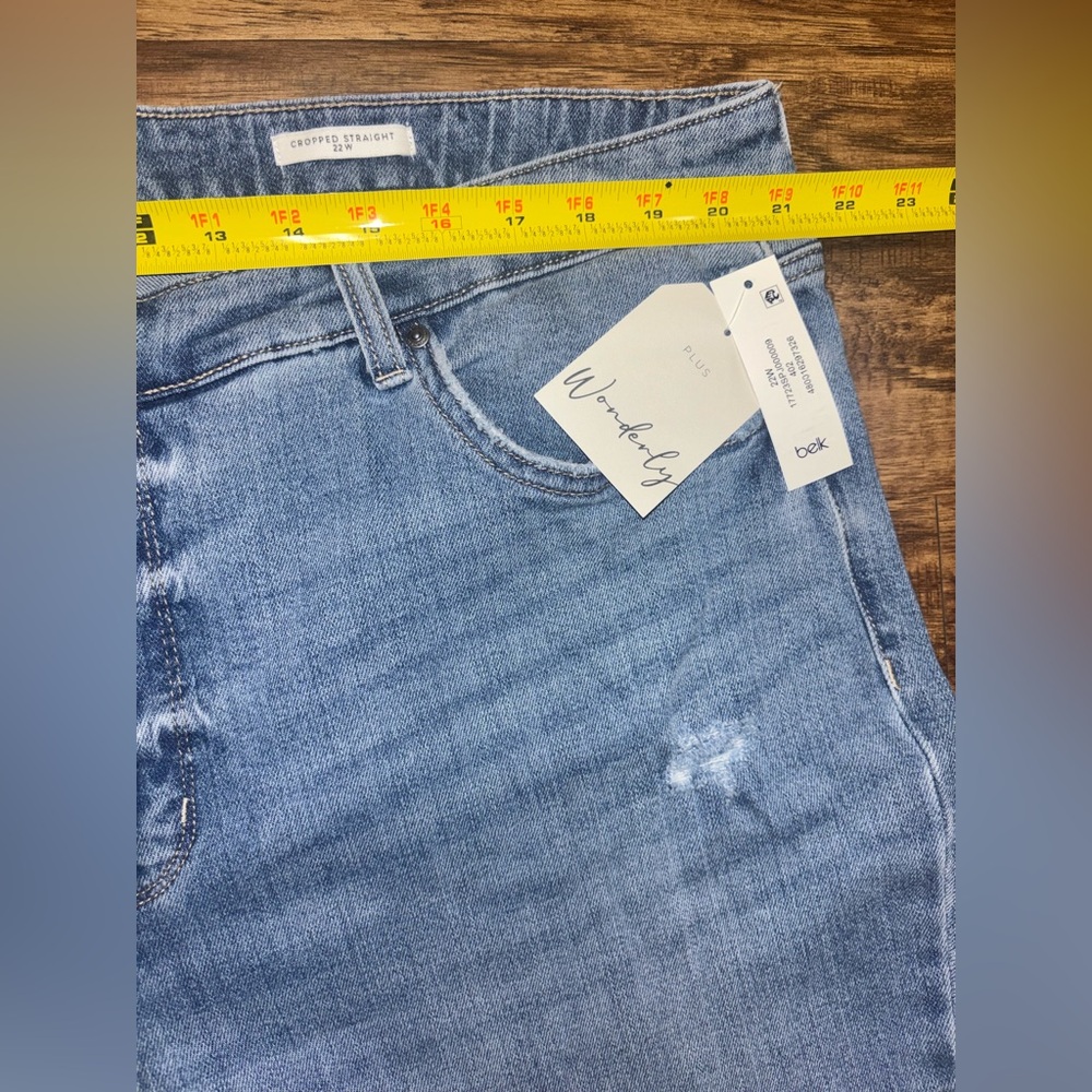 Wonderly Cropped Straight Jeans Size 22W - Picture 6 of 11